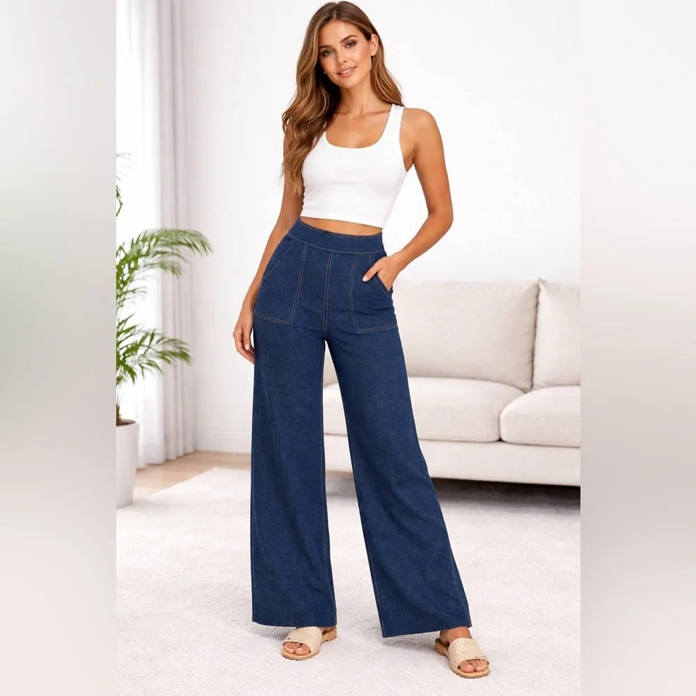 ZARA wide-leg pants – Y2K style. Size 5 for women - Picture 1 of 15
